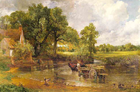 The Hay Wain, painting by John Constable, 1821